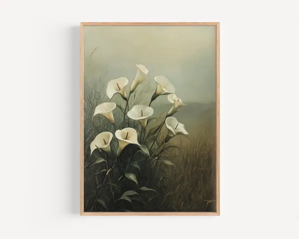 Consider The Lilies Floral Bible Art Print