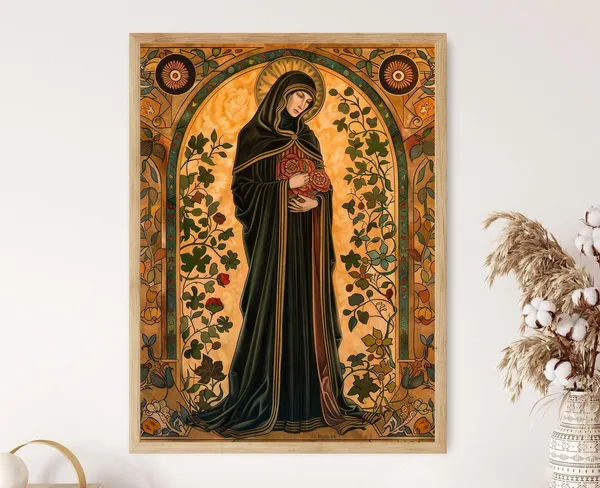 Hildegard Of Bingen Art Print, German Medieval Scholar