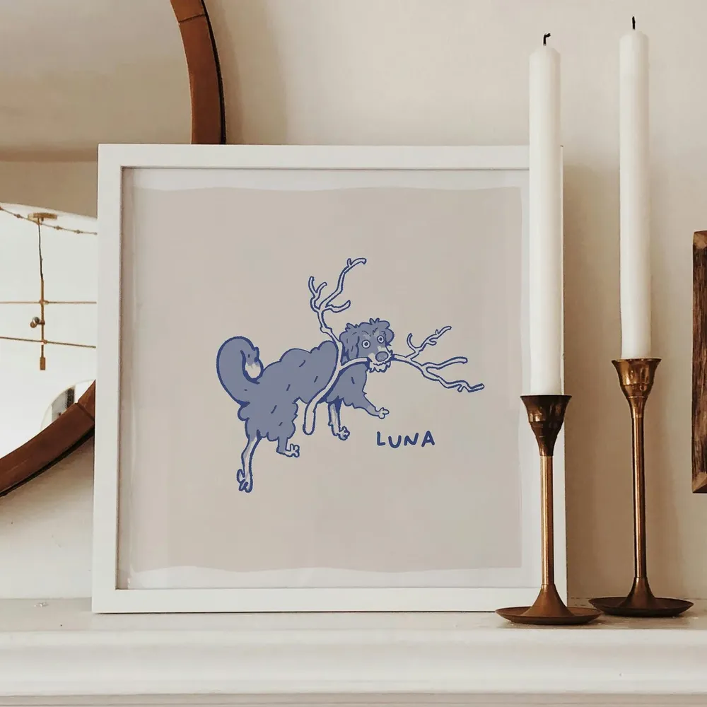 Custom Badly Drawn Pet Portrait Fun Art Print - Image 5