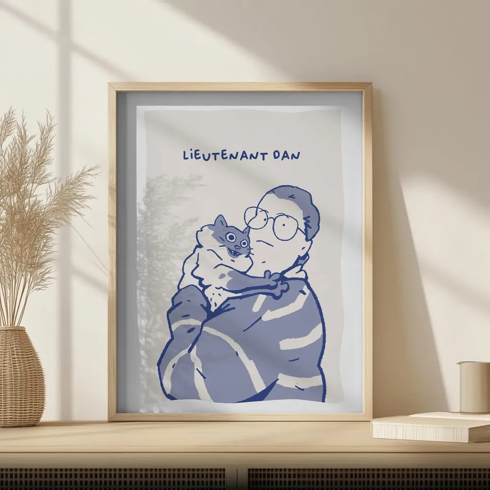 Custom Badly Drawn Pet Portrait Fun Art Print - Image 2