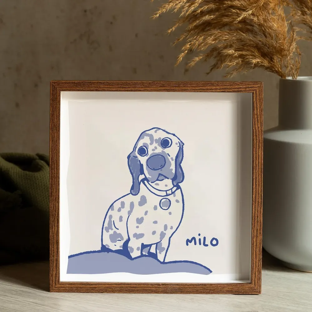 Custom Badly Drawn Pet Portrait, Funny Pet Print - Image 3
