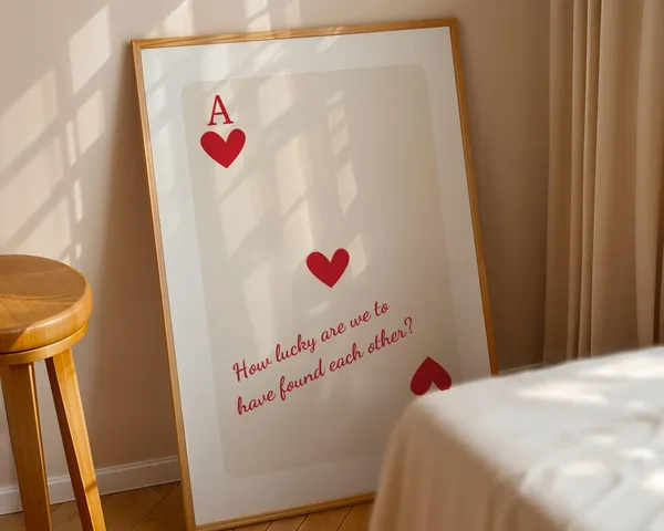 How Lucky Are We, Ace of Hearts Poster