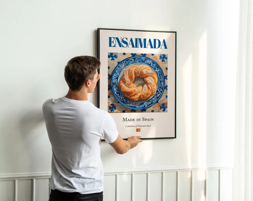 Ensaimada Traditional Spanish Cuisine Kitchen Art Print - Image 3