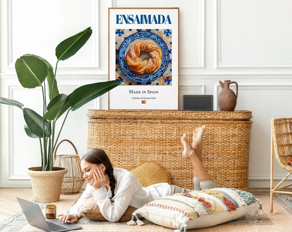 Ensaimada Traditional Spanish Cuisine Kitchen Art Print - Image 2