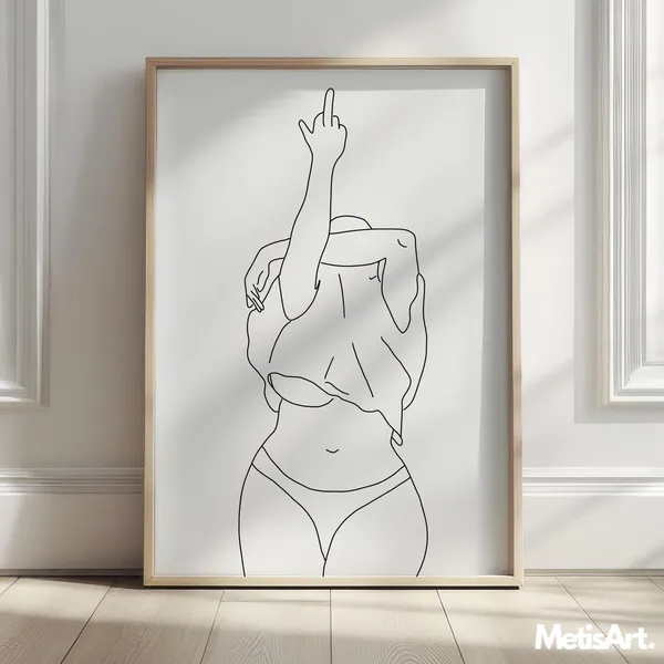 Body Positive Curvy Woman Feminist Art Print