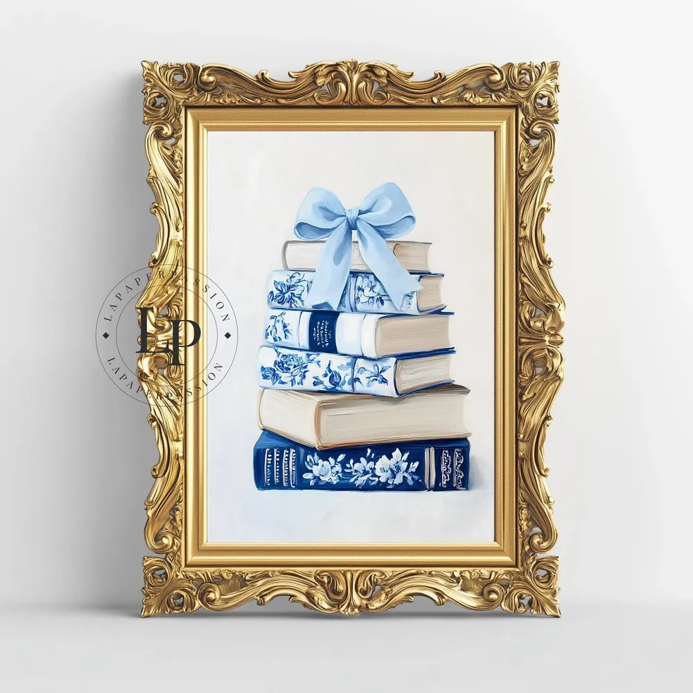 Book Lover Wall Art, Watercolor Booknook Poster - Image 4