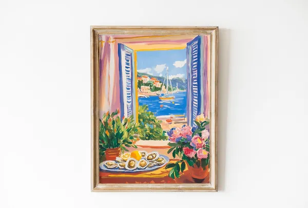 Matisse Open Window Fauvism Art Print, Mediterranean