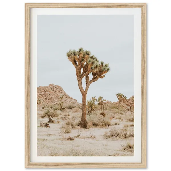 Joshua Tree Desert Southwest Travel Poster, Portrait