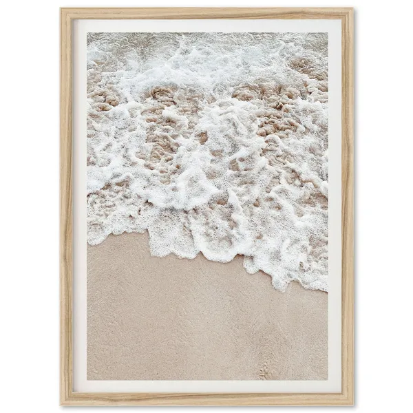 Muted Coastal Beach Photography Art Print