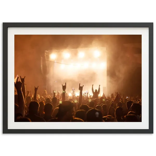 Rock Roll Lifestyle Print, Festival Concert Photography