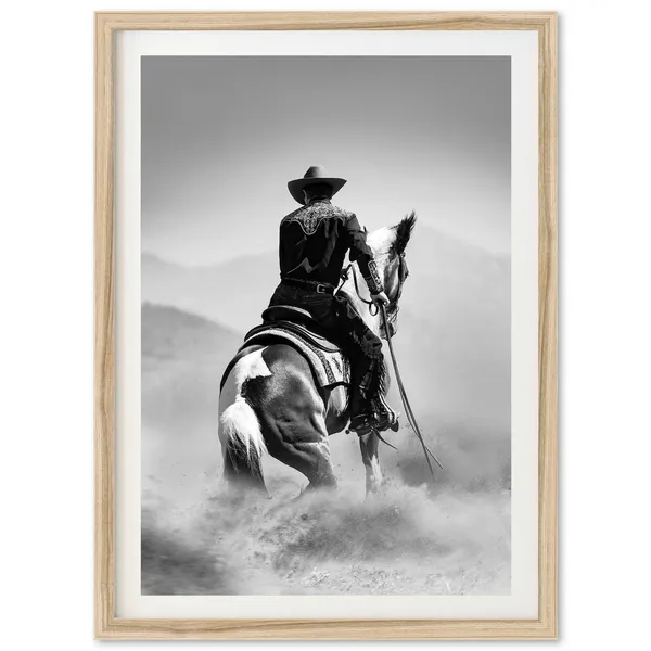 Cowboy Western Print, Southwest Desert Art Print