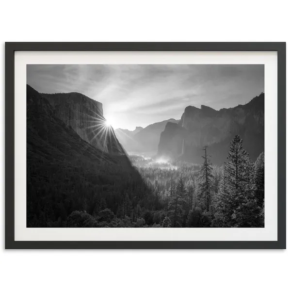 Yosemite Fine Art Photography Print, Black And White