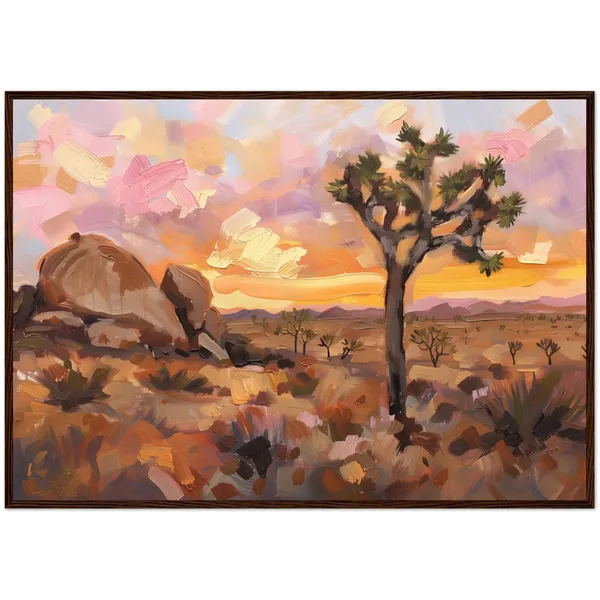 Joshua Tree National Park Oil Painting Landscape Print