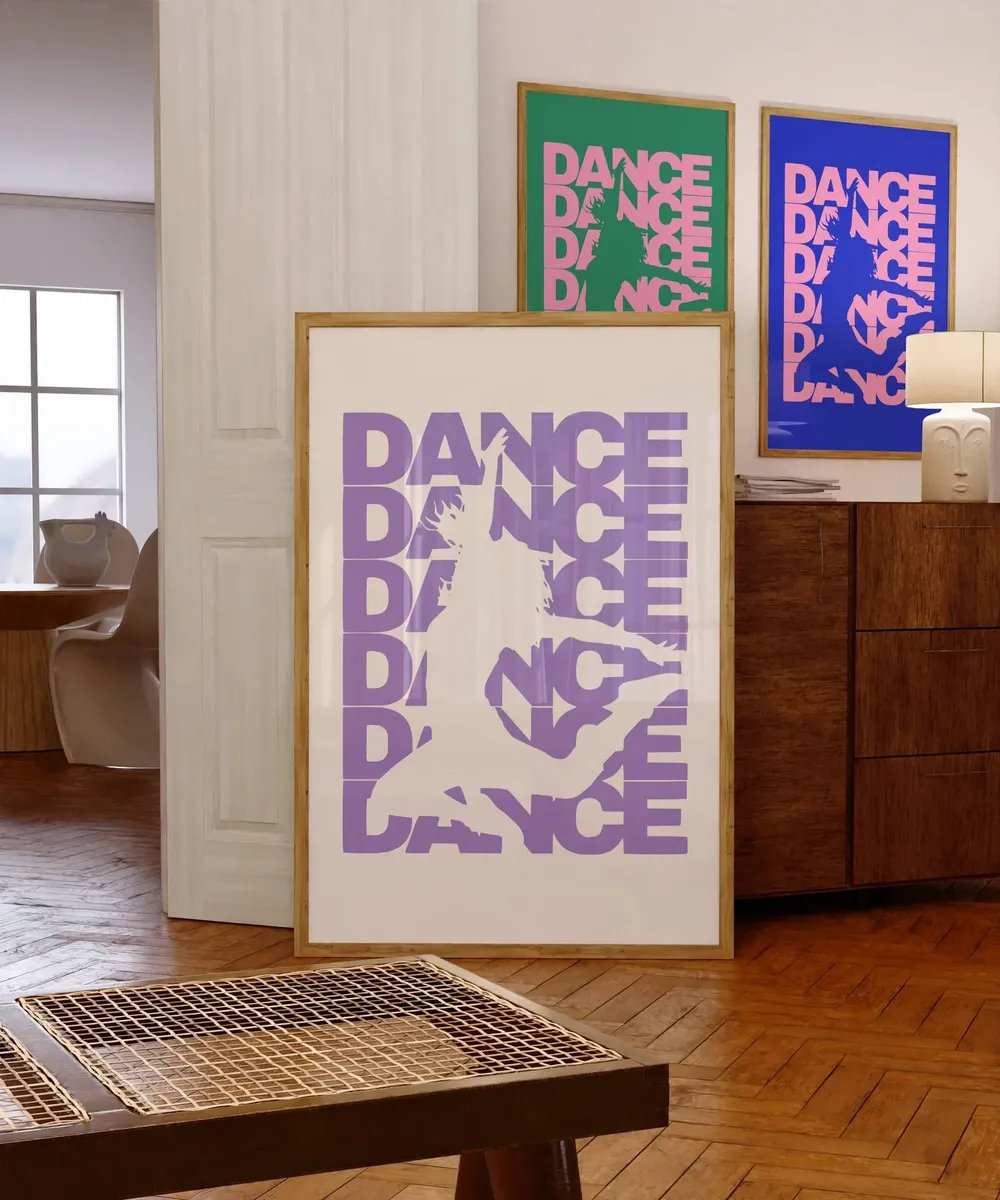 Preppy Dance Poster, Trendy Studio Wall Art - Image 3