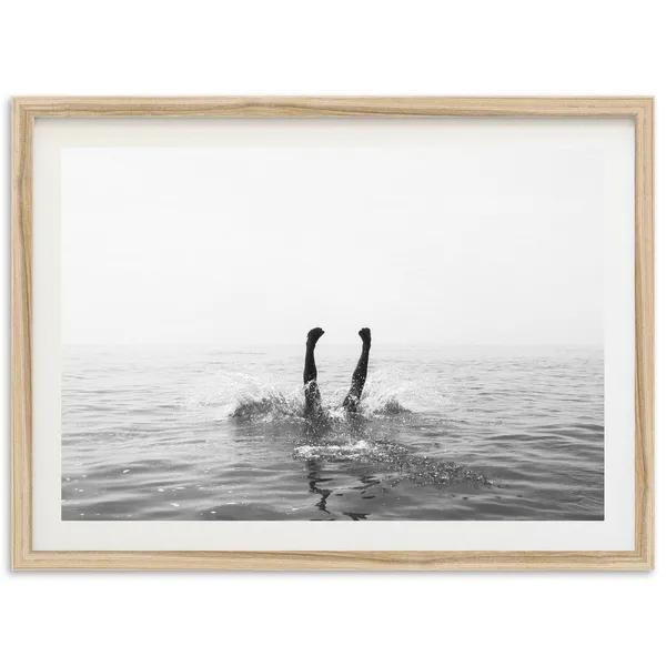 Vintage Beach Photography Art Print, Coastal Decor