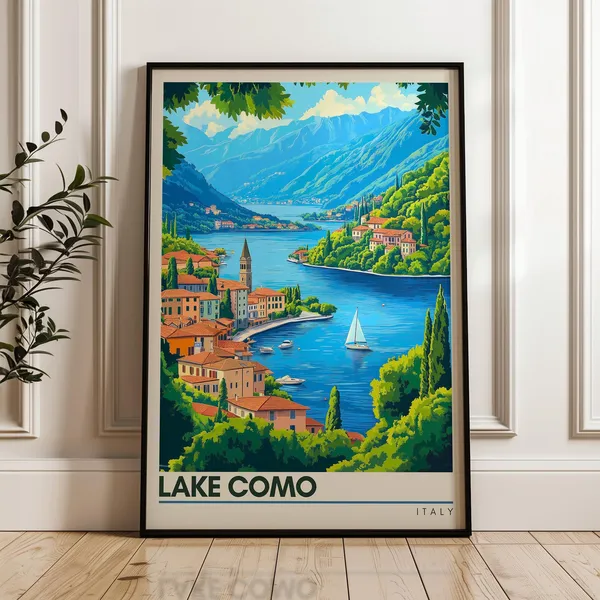 Lake Como - Vintage Travel Poster