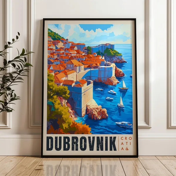 Dubrovnik - Vintage Travel Poster