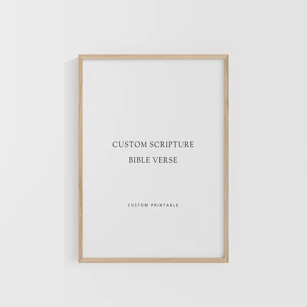Custom Bible Verse Wall Art Poster