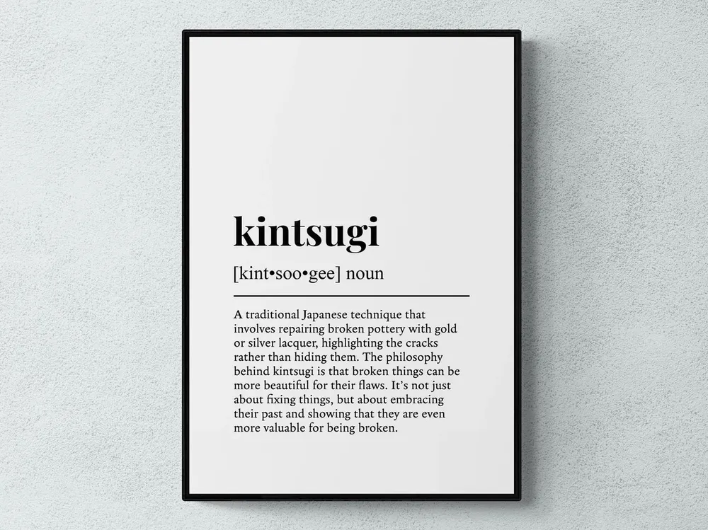 Kintsugi Definition Japanese Art Print