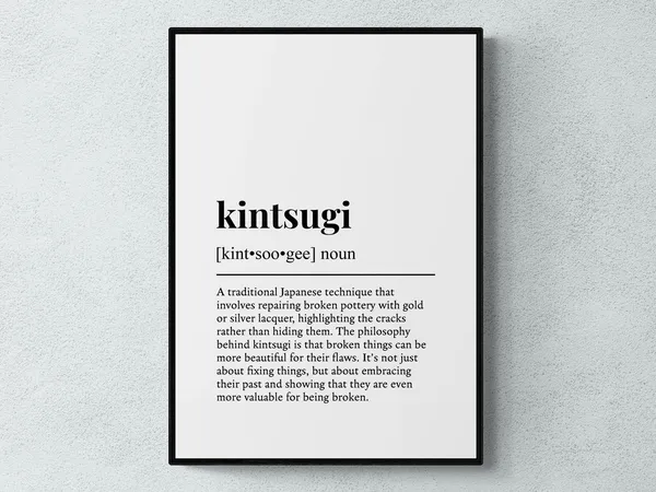 Kintsugi Definition Japanese Art Print