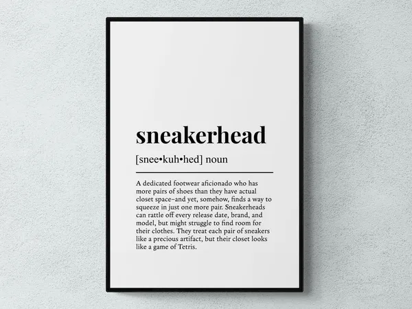 Sneakerhead Funny Definition Art Print