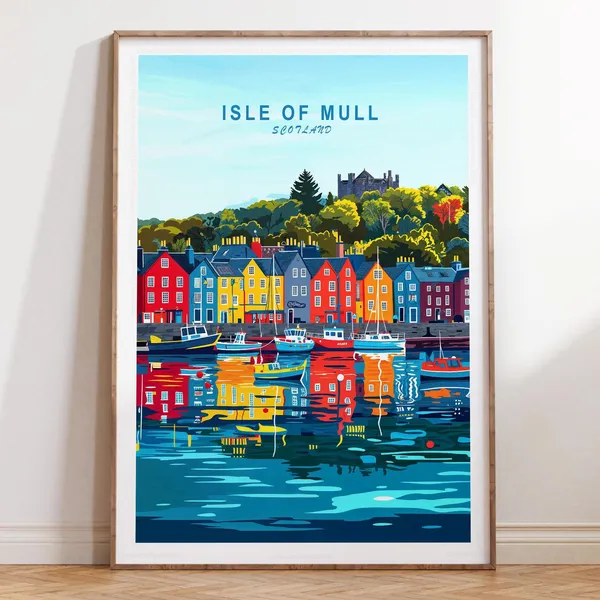 Isle Of Mull Scotland Minimalist Travel Poster