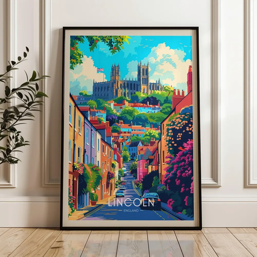 Lincoln Travel Poster, England Art Print