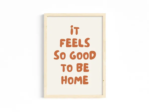 Home Sweet Home Quote Art Print, Trendy Decor