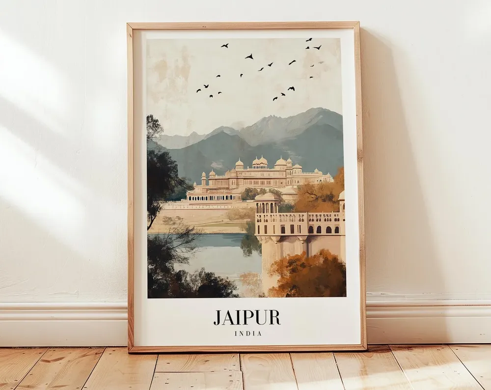 Jaipur Travel Poster, Personalized Gift