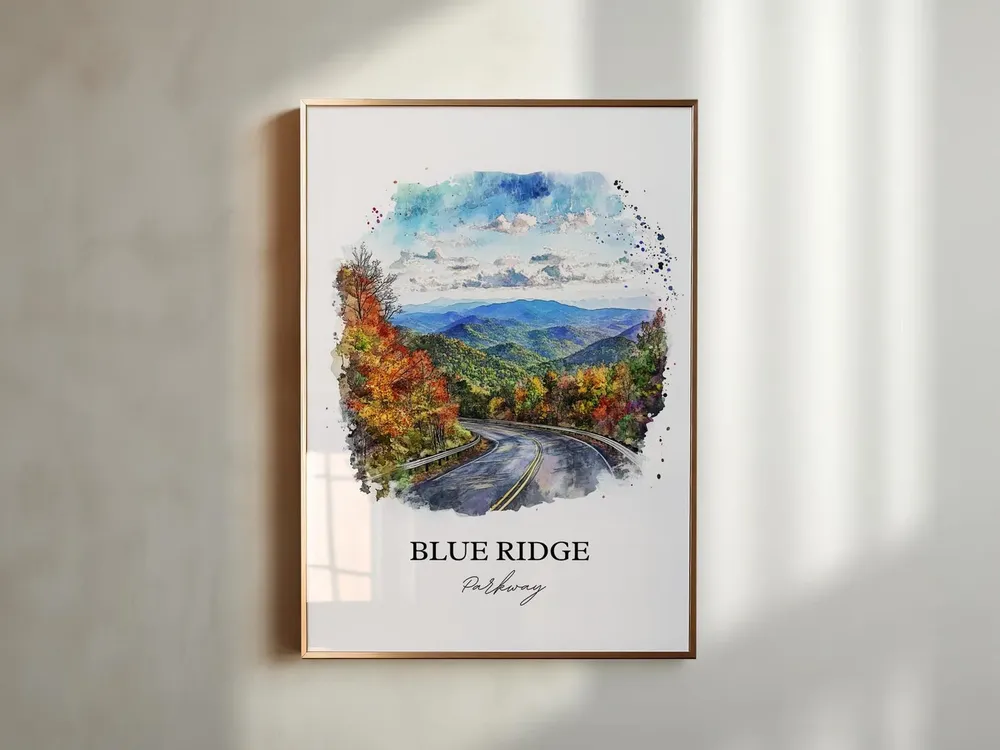 Blue Ridge Parkway Ravensford Nc Wall Art Print - Image 3