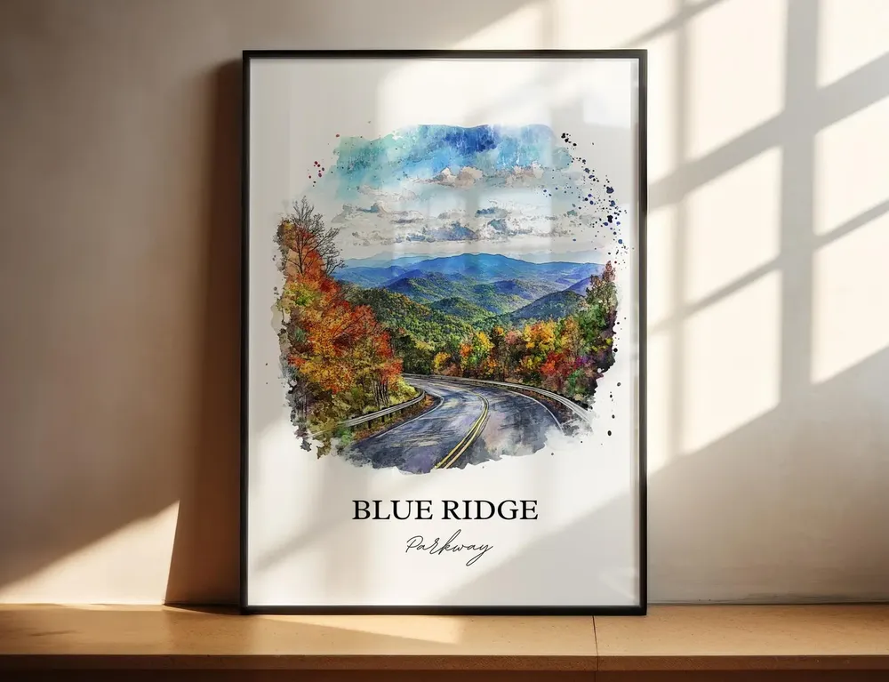 Blue Ridge Parkway Ravensford Nc Wall Art Print