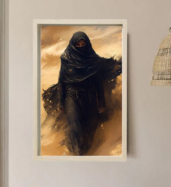 Bedouin Woman Mystical Desert Warrior Art Print