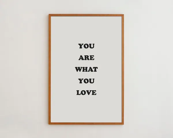 You Are What Love Minimalist Typography Art Print