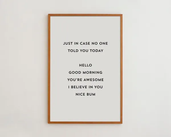 Motivational Typography Art Print, Black White