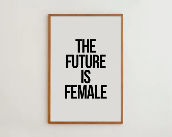 The Future Is Female Modern Feminist Art Print
