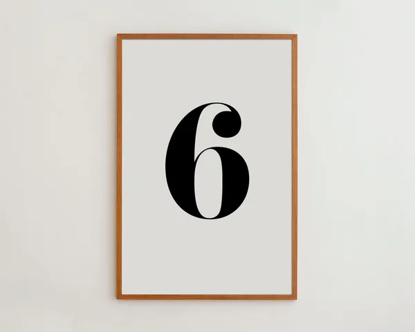 Numerology Print, Minimalist Kids Decor Poster