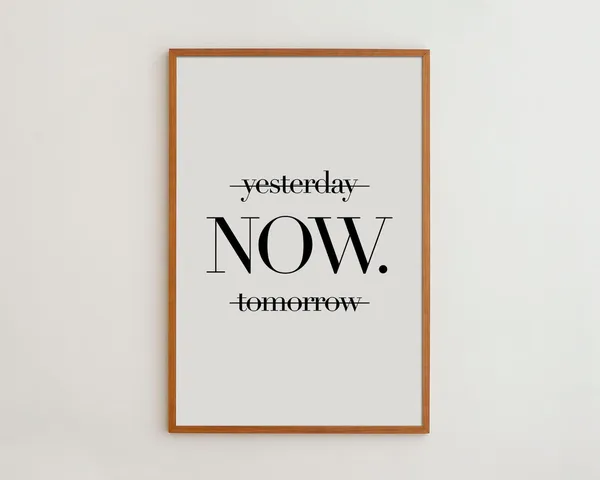 Black And White Typography Poster Print