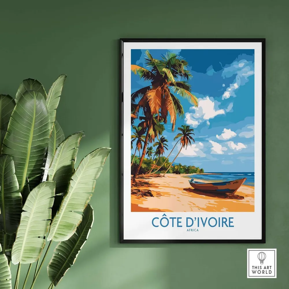 Cte Divoire Poster Print, Home Decor Artwork - Image 2