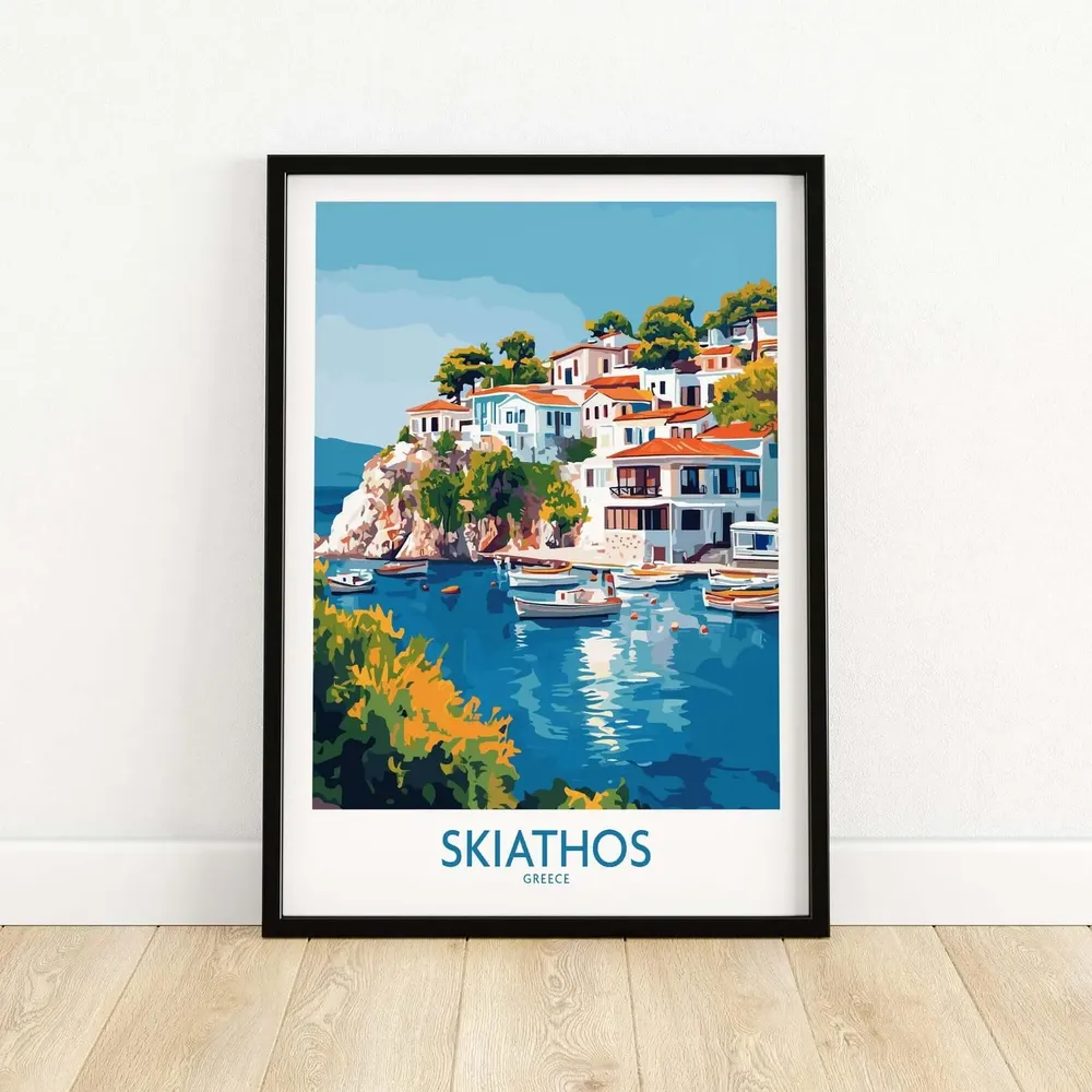 Skiathos Travel Poster, Greece Wall Art - Image 5