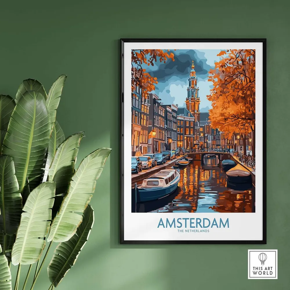 Amsterdam - Vintage Travel Poster - Image 2