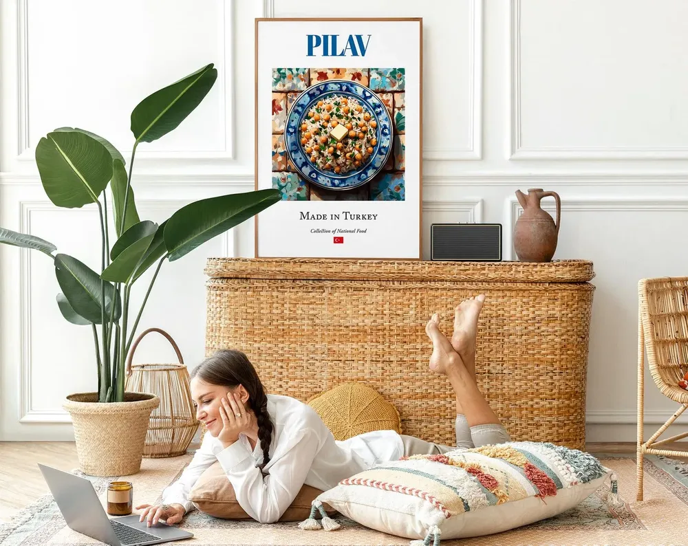 Pilav Traditional Turkish Food Dining Room Art Print - Image 2