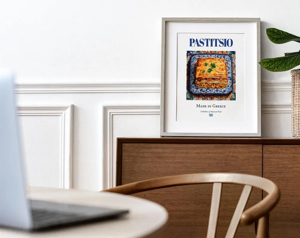 Pastitsio Traditional Greek Cuisine Poster Print - Image 4