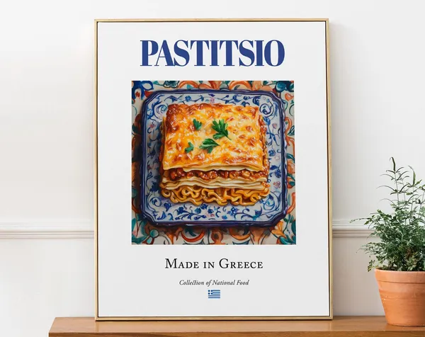 Pastitsio Traditional Greek Cuisine Poster Print