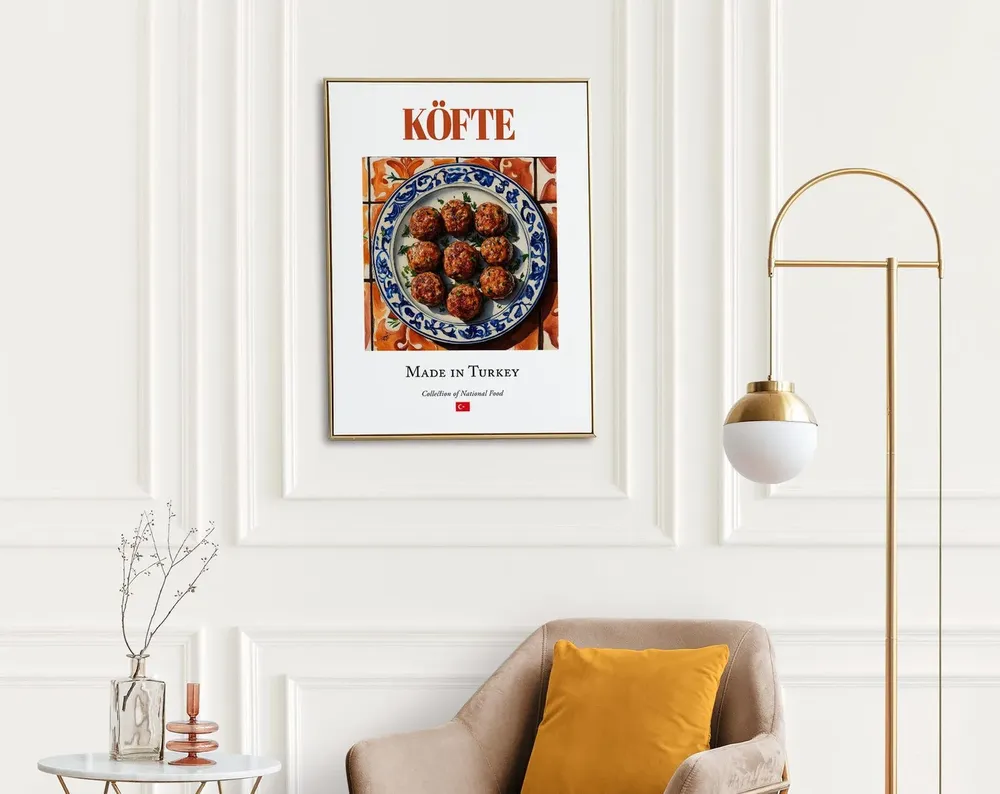 Kofte Turkish Meatballs Kitchen and Restaurant Art Print - Image 2