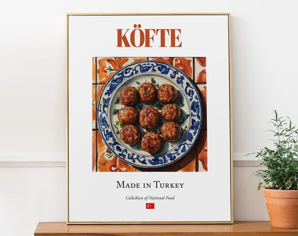 Kofte Turkish Meatballs Kitchen and Restaurant Art Print