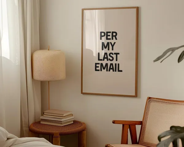 Office Per My Last Email Wall Art Print