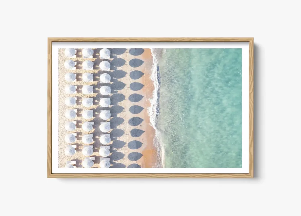 Beach Photography, Coastal Ocean Aerial Art Print