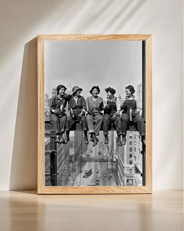 Vintage Women Workers Photograph, Feminist History Art Print