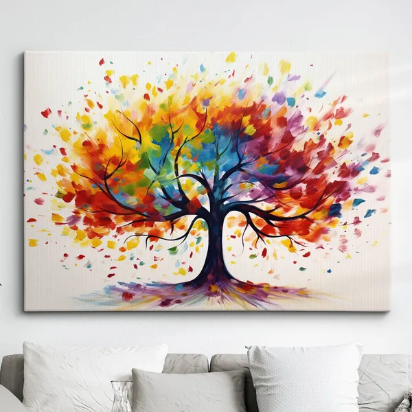 Tree Of Life Landscape Abstract Oil Painting Art Print