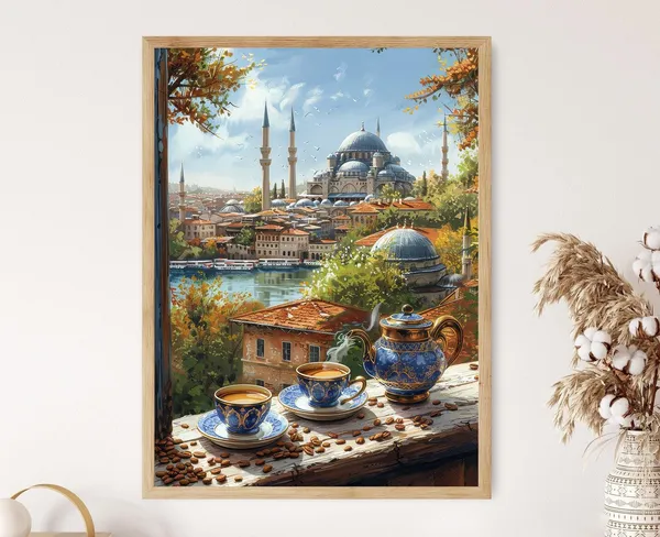 Traditional Turkish Coffee Set Art Print